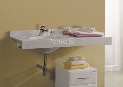 Раковина - столешница AQUATON Отель1200, белая (1A70093NOT01L)