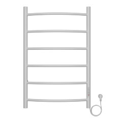 Полотенцесушитель электрический AZARIO VERONA 500/800 6 секций, диммер справа, белый (AZ04858W)