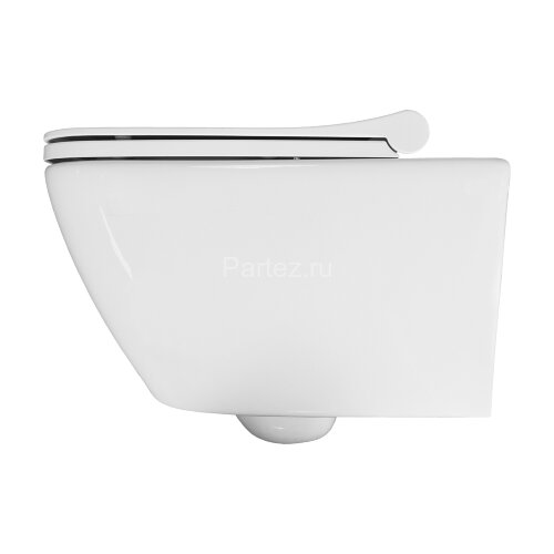 Унитаз подвесной Turavit LUNA 355х510х285 в комплекте с тонким, быстросъемным сиденьем микролифт (LN