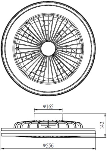 Потолочная люстра Mantra 7862