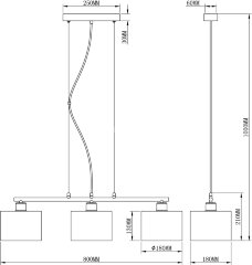 Подвесной светильник Moderli V2731-3P