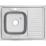 Мойка 8060 L MELANA 0,6/160 ДЕКОР накладная прямоугольная с сифоном (085D t L *10)