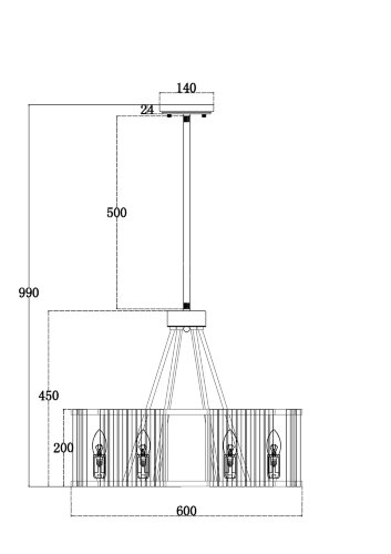 Потолочная люстра Maytoni MOD087PL-06G