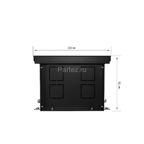 Конвектор внутрипольный Royal Thermo ATRIUM-150/200/1800-DG-U-DB