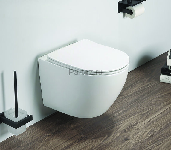 Унитаз подвесной Azario Grado 370х490х360 безободковый, с быстросъемным сидением микролифт (AZ-0046)