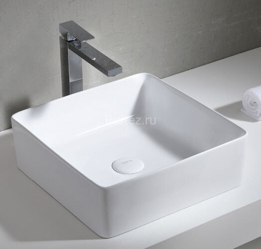 Раковина Azario 39х39х13 накладная, белая (AZ41120)