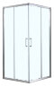 Душевое ограждение Azario GREENWOOD 800х800х1850, БЕЗ ПОДДОНА, прозрачное стекло 6 мм, цвет профиля серебро (AZ-NNE1142 800)