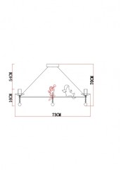 Подвесная люстра Arte Lamp A1133SP-8WG