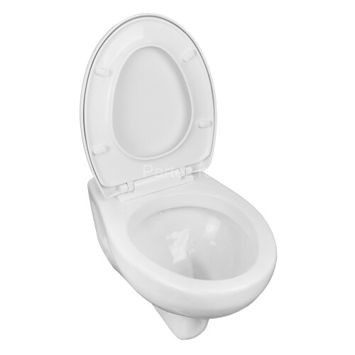 Унитаз подвесной Azario STELLA 370х400х550 ободковый, с быстросъемным сидением микролифт, белый (AZ-