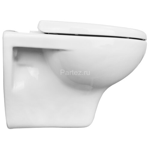 Унитаз подвесной Azario STELLA 370х400х550 ободковый, с быстросъемным сидением микролифт, белый (AZ-