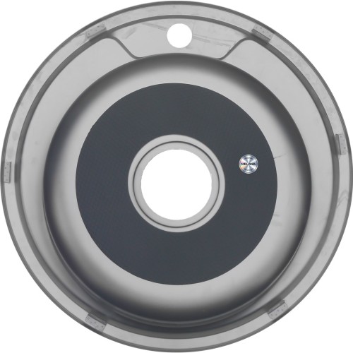 Мойка 490 N 0,6/170 врезная  круглая с сифоном (017N*16)