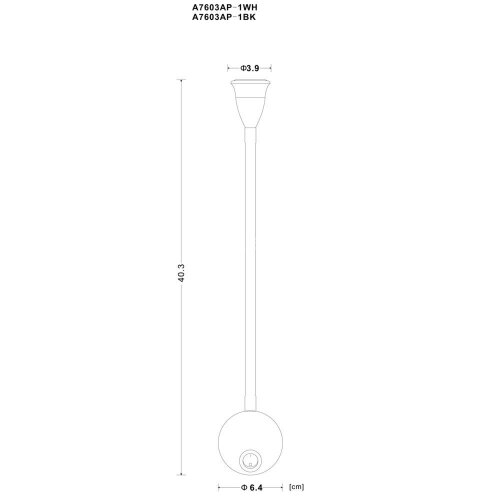Бра Arte Lamp A7603AP-1WH