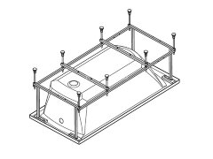 Каркас для ванны Santek КАЛЕДОНИЯ 160х75 (1.WH30.2.389)