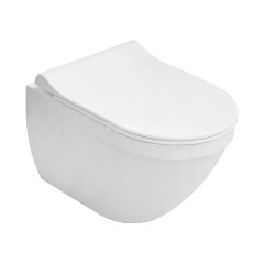 Унитаз подвесной Kale IDEA 2.0, безободковый в комплекте с сиденьем микролифт