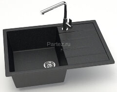 Кухонная мойка AZARIO Vision 750x505x218 искусственный мрамор, цвет черный (CS00078339)