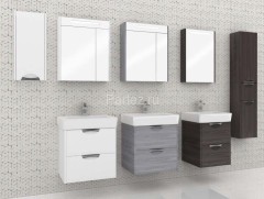 Зеркало-шкаф AQUATON СИЛЬВА 50 с подсветкой, Дуб Макиато (1A215502SIW5L)