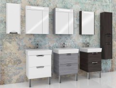 Зеркало-шкаф AQUATON СИЛЬВА 50 с подсветкой, Дуб Макиато (1A215502SIW5L)