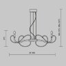 Подвесная люстра Maytoni MOD051PL-09TR