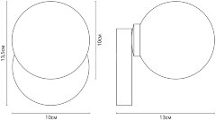 Бра Arte Lamp A3989AP-1AB