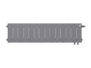Радиатор Royal Thermo PianoForte 200 /Silver Satin - 14 секц. VDR