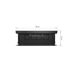 Конвектор внутрипольный Royal Thermo ATRIUM-110/300/1600-DG-U-BL