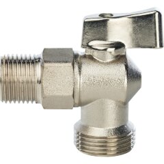 Кран шаровой угловой для стиральных машин 1/2&quot;х3/4&quot; Stout