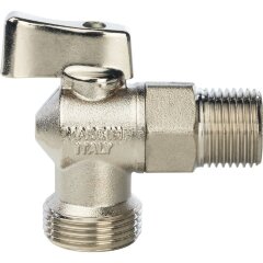 Кран шаровой угловой для стиральных машин 1/2&quot;х3/4&quot; Stout