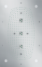 Верхний душ Hansgrohe 28418000 Raindance Rainmaker 680/460 3jet с подсветкой