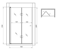 Душевая дверь Gemy Dutch Windmill S37193C