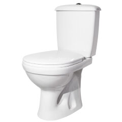 Унитаз-компакт Суперкомпакт Стандарт вертикальный выпуск, с сиденьем, белый (47301110322)