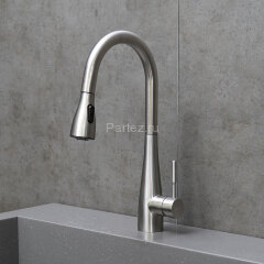 Смеситель Lemark Expert LM5084S для кухни с выдвижным поворотным изливом