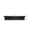 Конвектор внутрипольный Royal Thermo ATRIUM-75/400/2200-DG-U-LB
