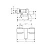 Смеситель для душа Hansgrohe Metropol, однорычажный, ВМ