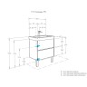 Тумба под раковину Aquaton Сканди 70 682x579x427 подвесная, белая (1A251801SD010)