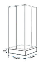 Подставка под поддон Метакам 800х800 (CS00025288)