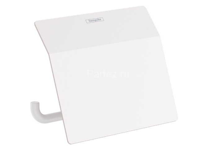 Держатель туалетной бумаги с крышкой Hansgrohe AddStoris матовый белый (41753700)