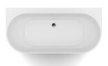 Ванна акриловая Azario BRADFORD 1800х800х580 пристенная, в комплекте с сифоном и металлической рамой