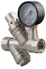Редуктор давления поршневой с фильтром и манометром 1/2&quot; VALTEC