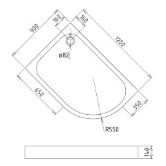 Душевой поддон Gemy ST20 L