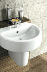 Полупьедестал для раковины Sanita Luxe Best Luxe белый (BSTSLSP01)