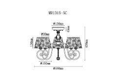 Потолочная люстра MyFar MR1315-5C