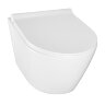 Унитаз подвесной Azario Nova 360х480х360 безободковый, с ультратонким сиденьем микролифт (AZ2217)