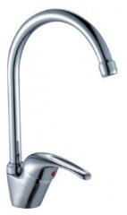 Смеситель одноручный (40мм) для кухни, с высоким поворотным изливом 180мм, хром