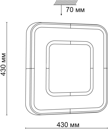 Настенно-потолочный светильник Sonex 3047/DL