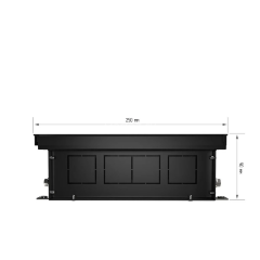 Конвектор внутрипольный Royal Thermo ATRIUM-90/250/2400-DG-U-BL