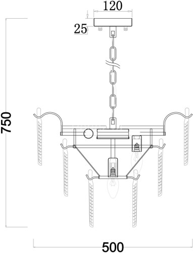 Подвесная люстра Freya FR5143PL-07G