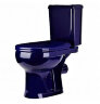 Унитаз-компакт Ирида Стандарт горизонтальный выпуск, с сиденьем, синий (40355130402)