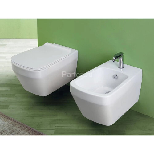 Унитаз подвесной Simas Baden Baden 360х560х310 безободковый, с креплением F85, цвет белый (BB18bi)