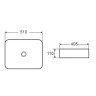 Раковина-чаша Azario 510х405х110 накладная, прямоугольная, черный матовый (AZ-2178-MB)