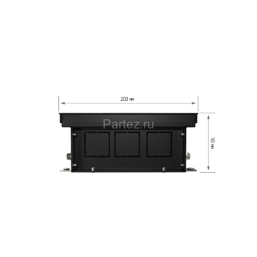 Конвектор внутрипольный Royal Thermo ATRIUM-90/200/2200-DG-U-BL